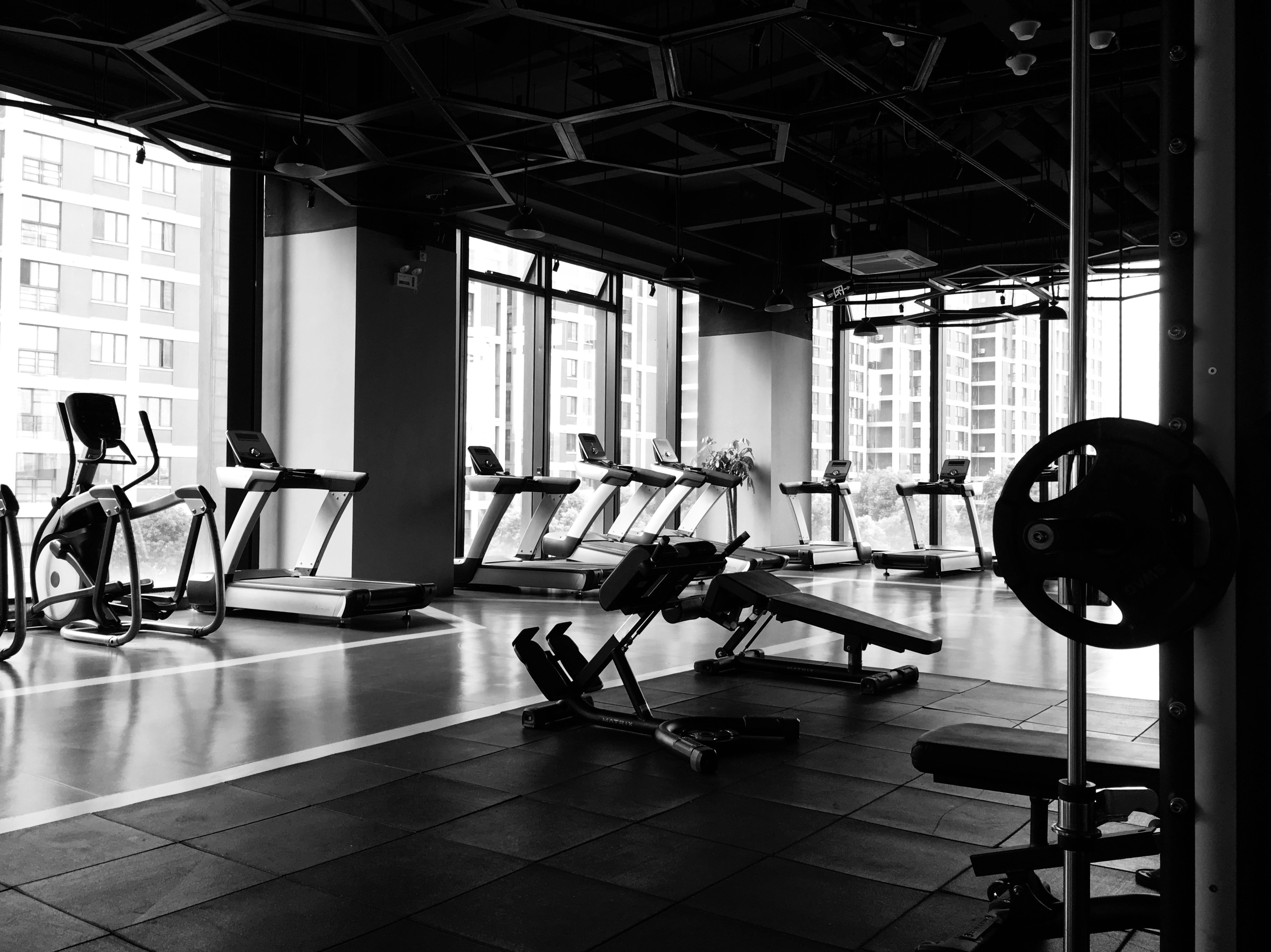 Modern gym interior
